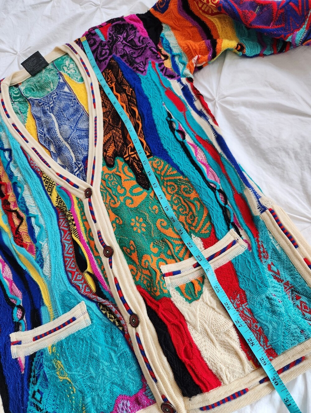Vintage COOGI Australia 3D Knit Cardigan – Size S - Picture 10 of 11